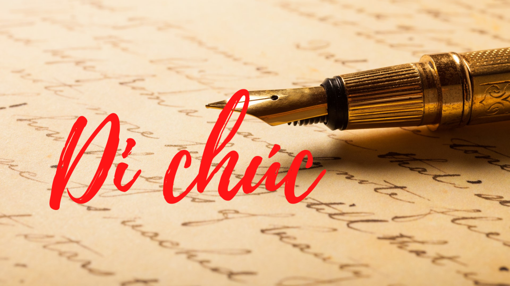 Mẫu Di chúc có người làm chứng
